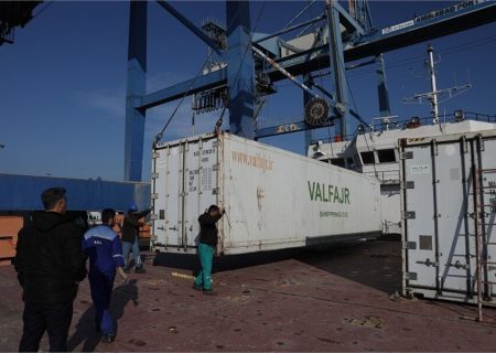 Shipment of 16 TEU container citrus fruit from Amirabad port to Russia