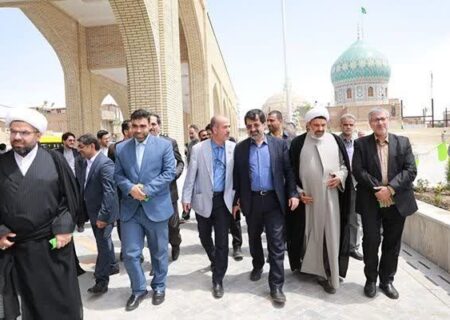 افتتاح طرح ساماندهی اطراف امامزاده موسی مبرقع (ع) قم و آغاز عملیات اجرایی شبستان این آستان مقدس