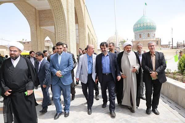 افتتاح طرح ساماندهی اطراف امامزاده موسی مبرقع (ع) قم و آغاز عملیات اجرایی شبستان این آستان مقدس