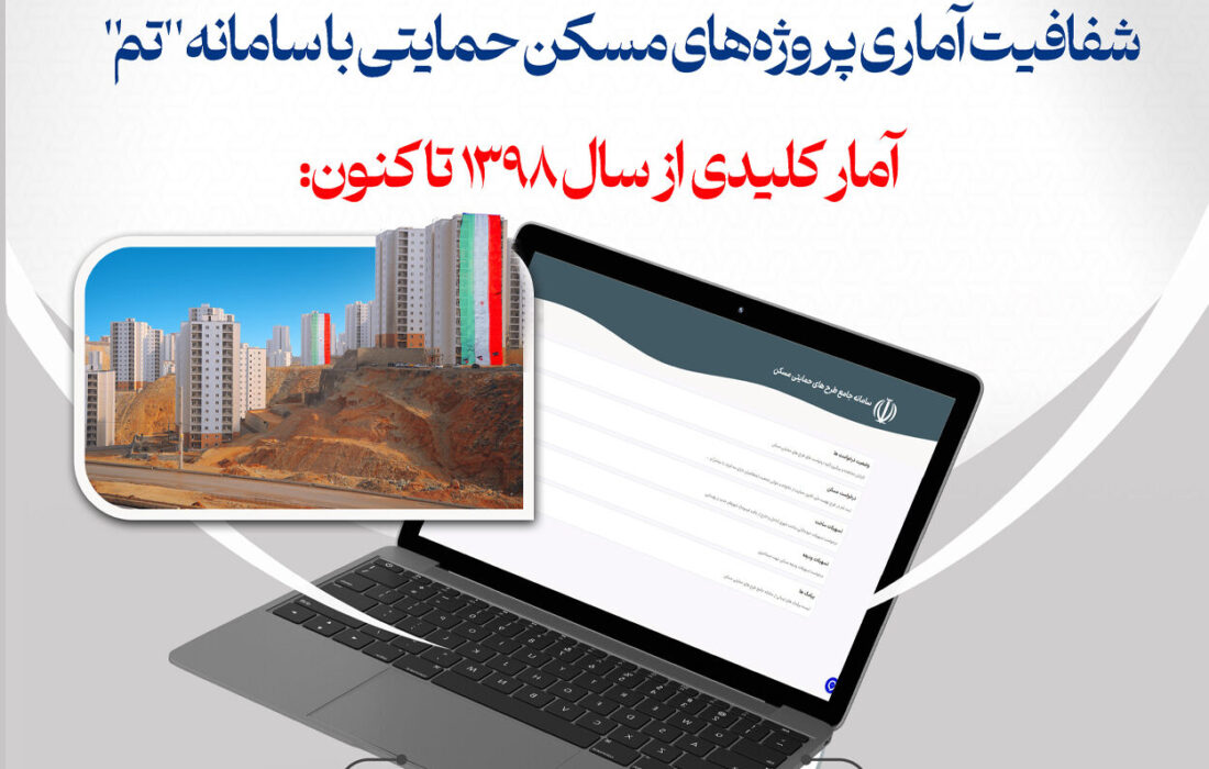 اطلاع نگاشت| شفافیت آماری پروژه‌های مسکن حمایتی با سامانه «تم»