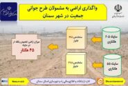 اطلاع نگاشت| واگذاری اراضی به مشمولان طرح جوانی جمعیت در شهر سمنان