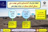 اطلاع‌نگاشت| انعقاد قرارداد آماده سازی اراضی نهضت ملی مسکن استان سمنان در دولت چهاردهم