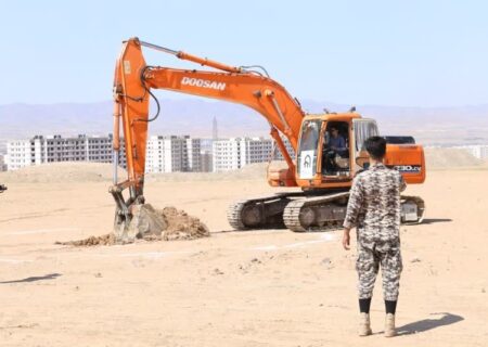 عملیات آماده‌سازی سایت ۳۷۰ هکتاری کوی ارم در زنجان آغاز شد